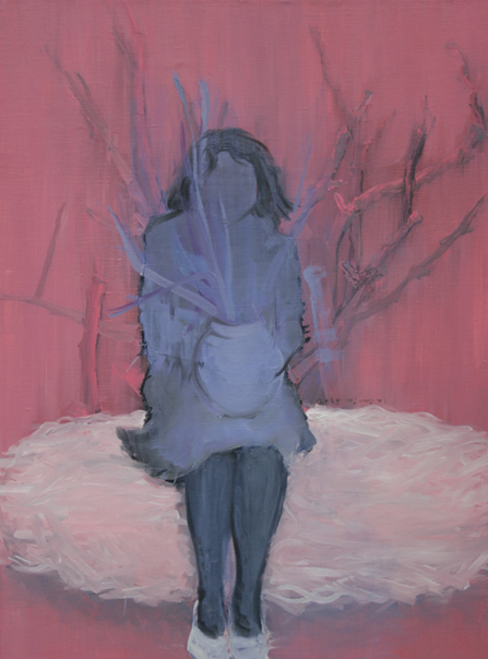 Kim Kyung Mi, Her Flower Pot, oil on canvas, 100x72.7cm,2010
